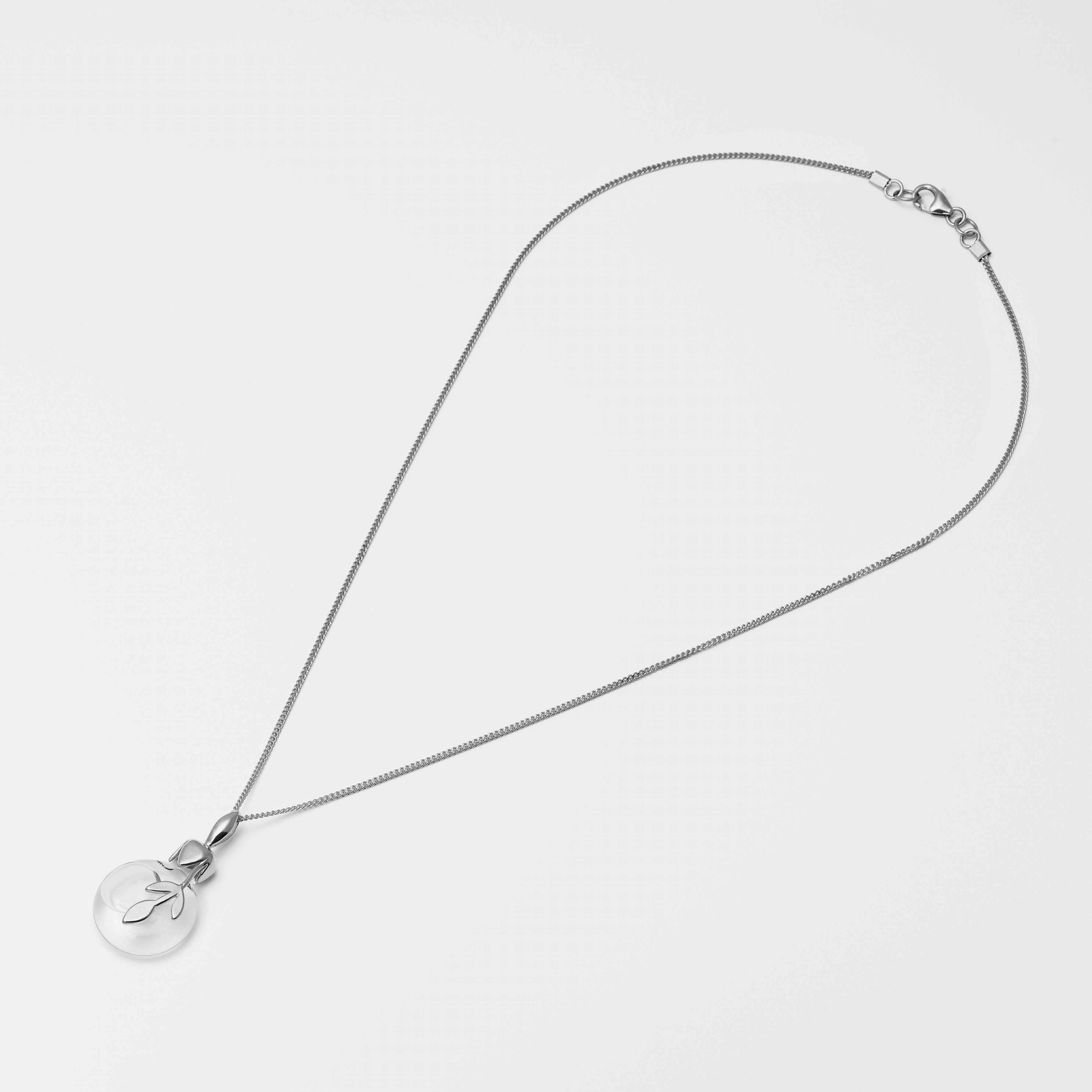Leaf Water Necklace Silver